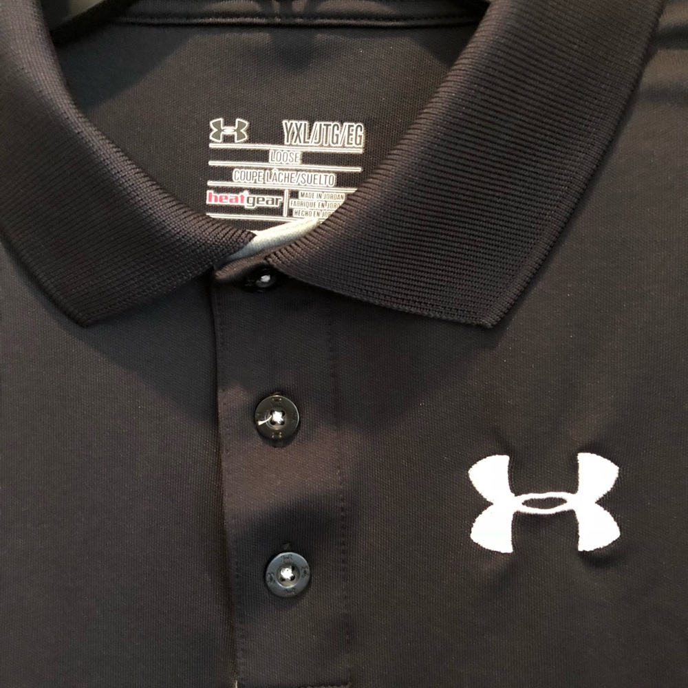 Youth xl under armor heat gear golf/polo shirt